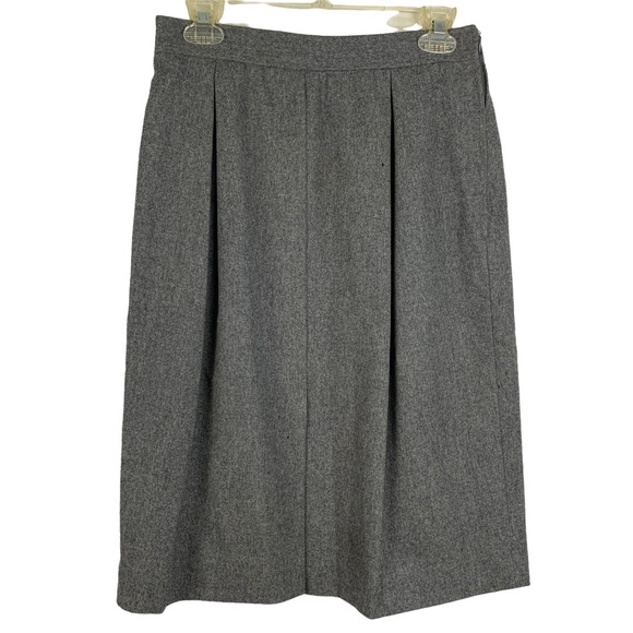 Vintage 1970s/80s Gucci 100% Wool Blazer and Skirt Suit Set Gray Size 46 - Picture 10 of 16